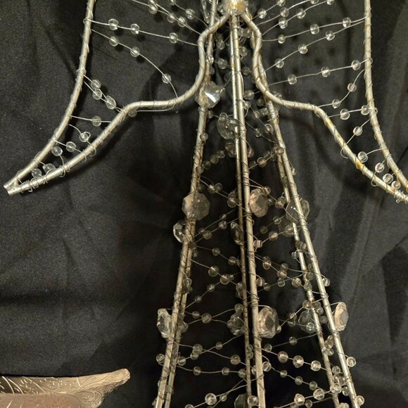 Collection of Angels for Holidays or Anytime!  SET OF THREE (Metal/Wicker/Wire) - Picture 11 of 15